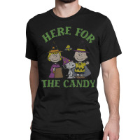 Peanuts Halloween Charlie Sally Here For The Candy Classic T-shirt | Artistshot