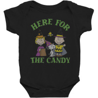 Peanuts Halloween Charlie Sally Here For The Candy Baby Bodysuit | Artistshot