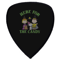 Peanuts Halloween Charlie Sally Here For The Candy Shield S Patch | Artistshot