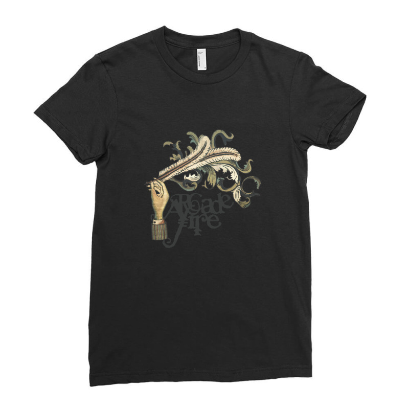 Arcade Fire - Funeral Classic Ladies Fitted T-Shirt by DebbieElliott | Artistshot