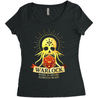 Warlock Class D20 Tabletop Dungeons Rpg Gaming Dragons Women's Triblend Scoop T-shirt | Artistshot