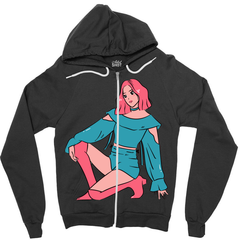 Grease Zipper Hoodie by cm-arts | Artistshot