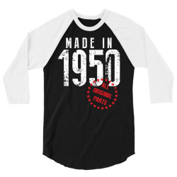 Made In 1950 All Original Parts 3/4 Sleeve Shirt | Artistshot