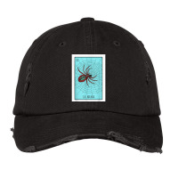 La Araña Lottery Card Gift The Spider Card Mexican Lottery T Shirt Vintage Cap | Artistshot