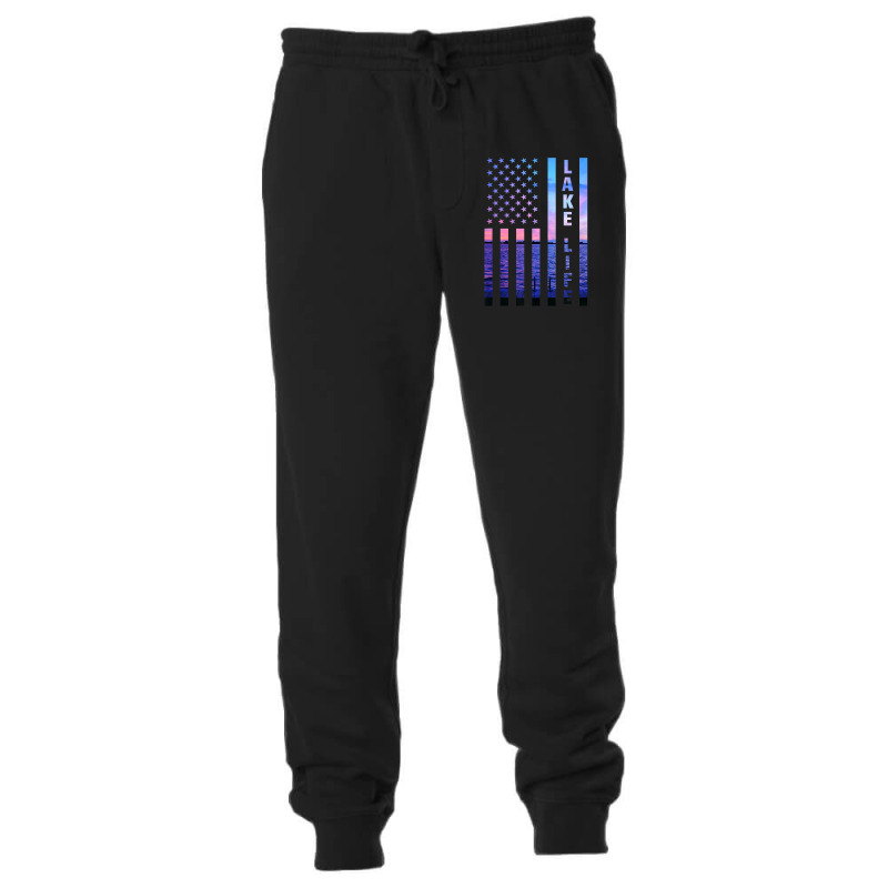 Lake Life American Flag Dock Sunset Wakeboarder Power Boat Unisex Jogger | Artistshot