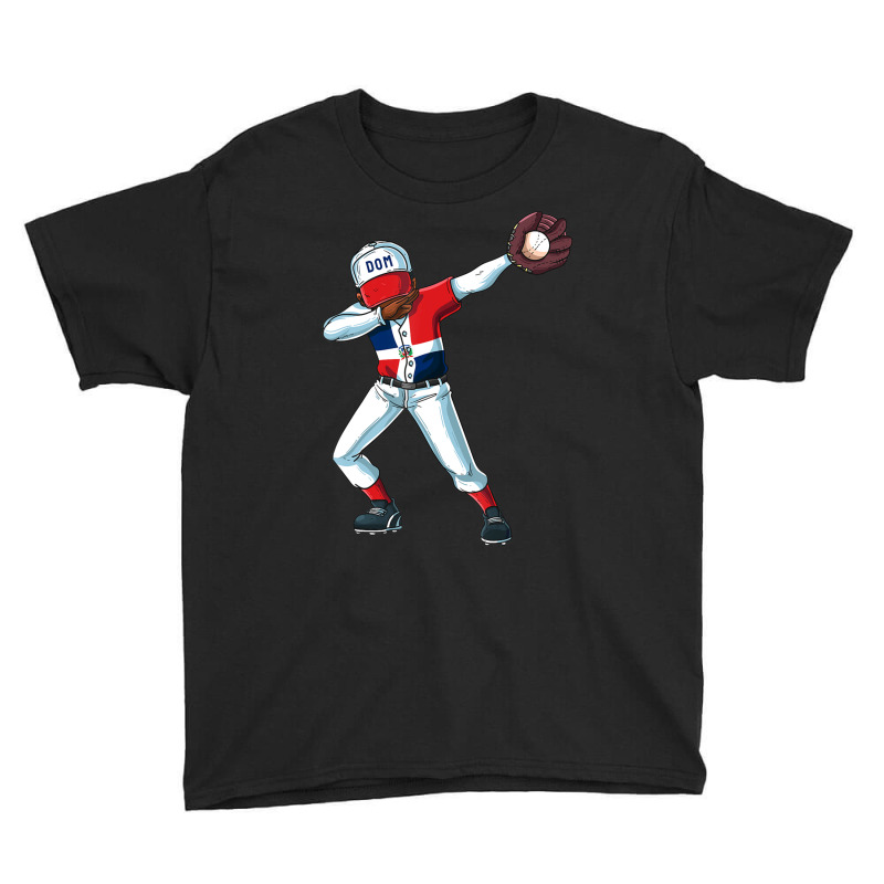 Baseball Dabbing Dominican Republic Player Catcher Pitcher Youth Tee by cm-arts | Artistshot