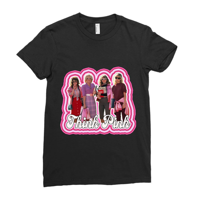 Pink Ladies Grease 2 Michelle Pfeiffer - Think Pink Ladies Fitted T-Shirt by cm-arts | Artistshot