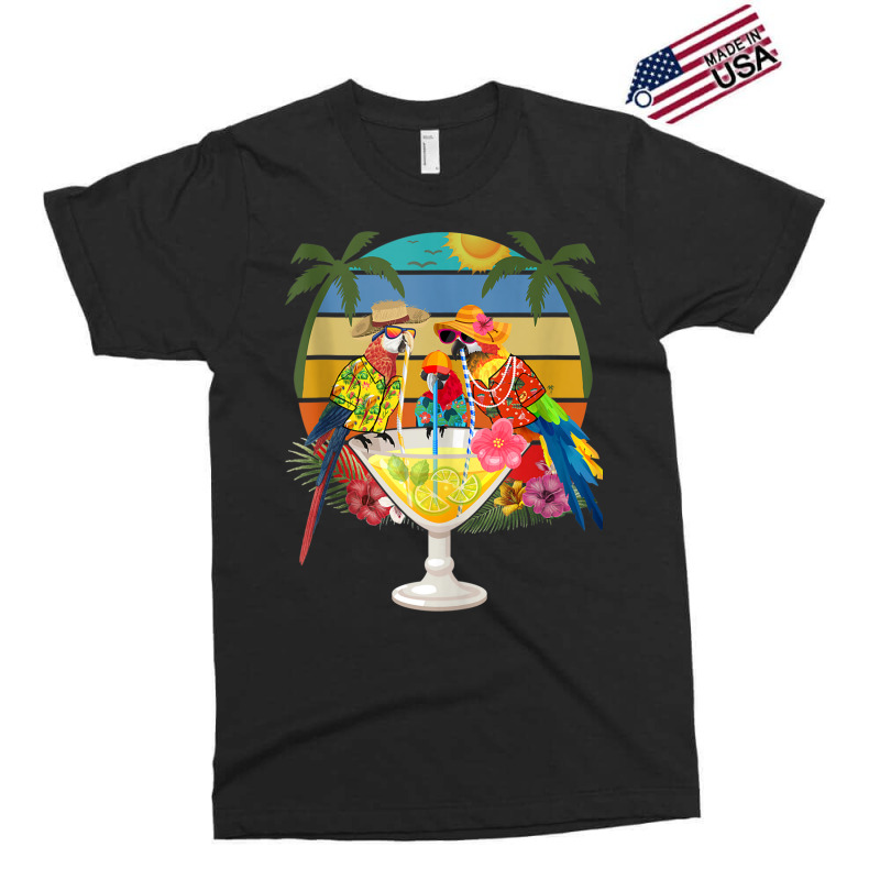 Parrots Drinking Margarita On Summer Vacation Birds Fun Tank Top Exclusive T-shirt by cm-arts | Artistshot