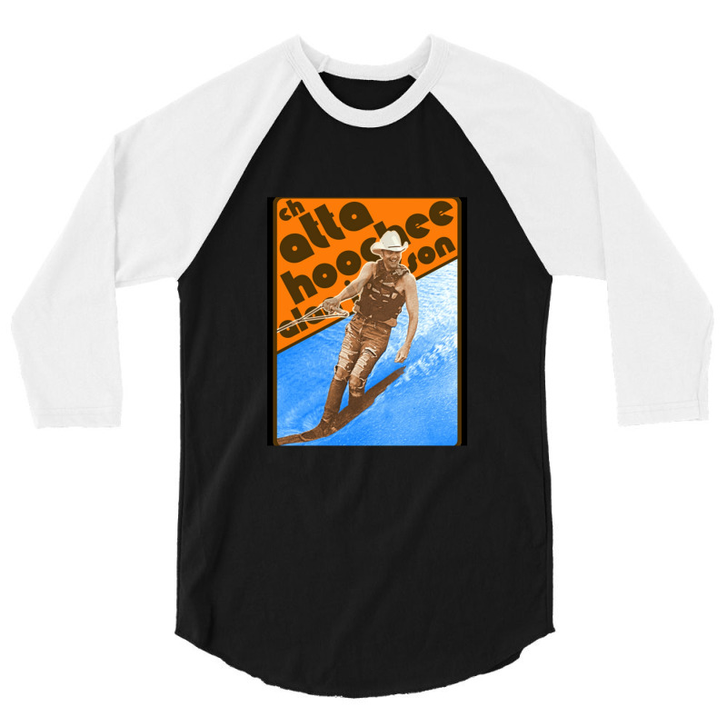 Alan Jackson Chattahoochee Waterskiing Retro 3/4 Sleeve Shirt by KristyMelton | Artistshot