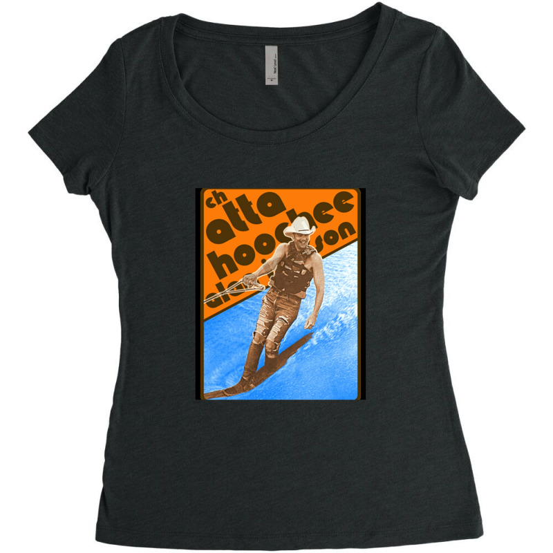 Alan Jackson Chattahoochee Waterskiing Retro Women's Triblend Scoop T-shirt by KristyMelton | Artistshot