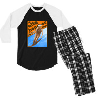 Alan Jackson Chattahoochee Waterskiing Retro Men's 3/4 Sleeve Pajama Set | Artistshot