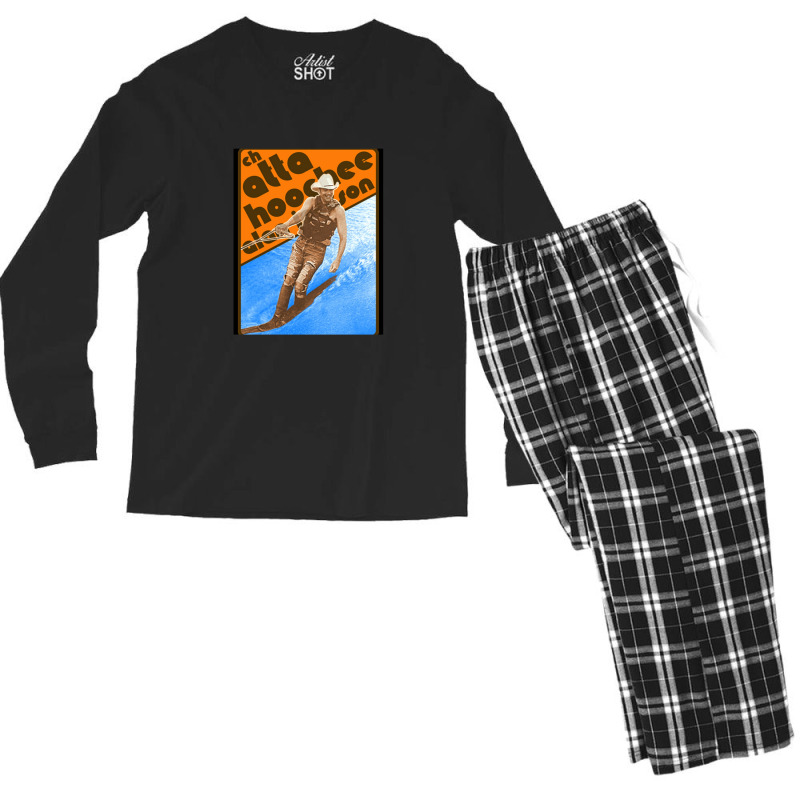 Alan Jackson Chattahoochee Waterskiing Retro Men's Long Sleeve Pajama Set by KristyMelton | Artistshot