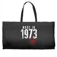 Made In 1973 All Original Parts Weekender Totes | Artistshot