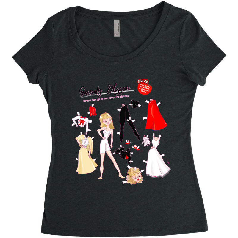 Sandy Paper Doll [grease] Women's Triblend Scoop T-shirt by cm-arts | Artistshot