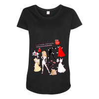 Sandy Paper Doll [grease] Maternity Scoop Neck T-shirt | Artistshot