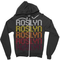 Roslyn, Ny Vintage Style New York Zipper Hoodie | Artistshot