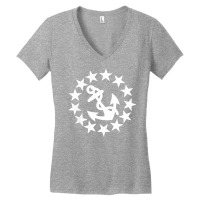 United States Yacht Ensign Flag Canton T Shirt Women's V-neck T-shirt | Artistshot