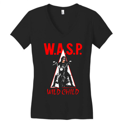 Wasp Women's V-neck T-shirt Designed By Maswe