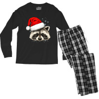 Raccoon Spirit Animal Christmas Raccoon Ringtails Lovers Men's Long Sleeve Pajama Set | Artistshot