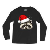 Raccoon Spirit Animal Christmas Raccoon Ringtails Lovers Long Sleeve Shirts | Artistshot