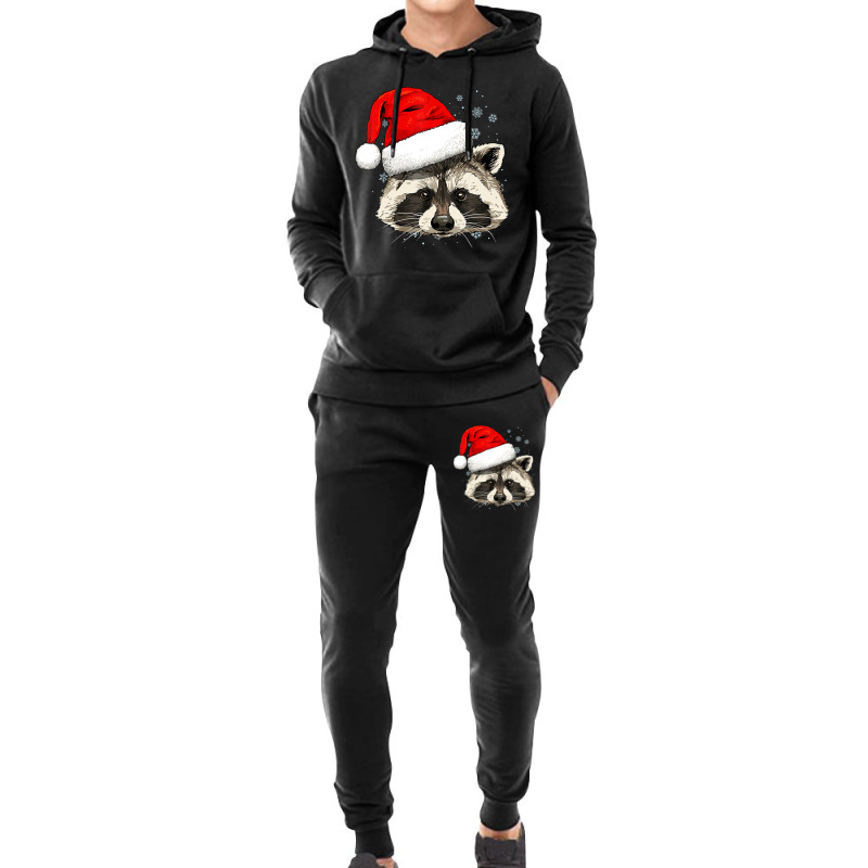 Raccoon Spirit Animal Christmas Raccoon Ringtails Lovers Hoodie & Jogger Set | Artistshot