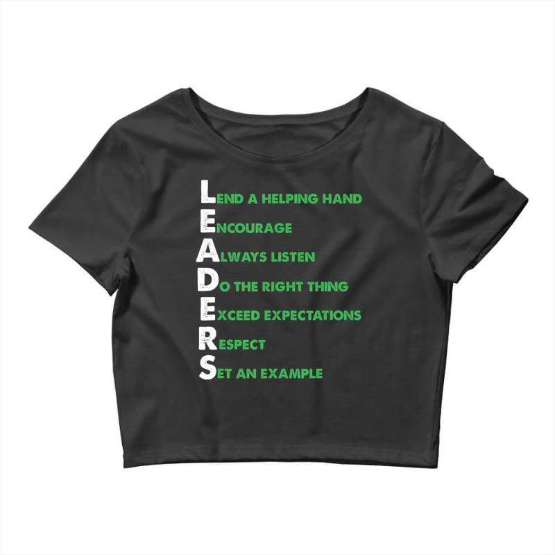 Boss Team Lead Manager Leadership Group Leaders Meaning Crop Top by cm-arts | Artistshot