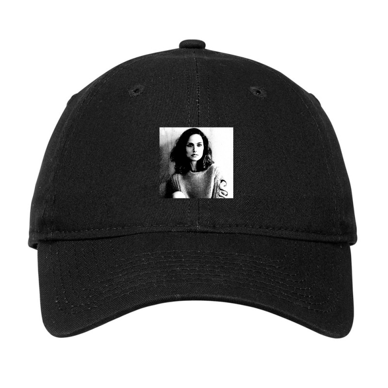 Natalie Portman Black & White Portrait (linocut) Adjustable Cap by DavidDurbin | Artistshot