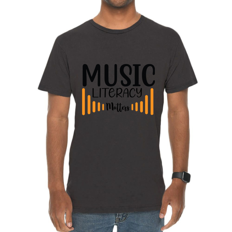 Music Literacy Matters  (2) Vintage T-Shirt by cm-arts | Artistshot