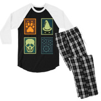 Inscryption Psychological Horror Card Categories Game Halloween Scary  Men's 3/4 Sleeve Pajama Set | Artistshot