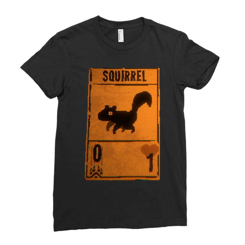 Inscryption Psychological Horror Squirrel Card Game Halloween Scary Sp Ladies Fitted T-Shirt by BrettHaralson | Artistshot