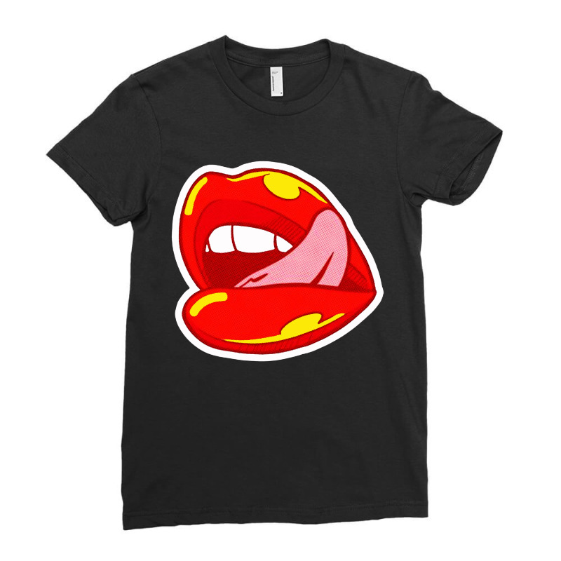 Lips Ladies Fitted T-shirt | Artistshot
