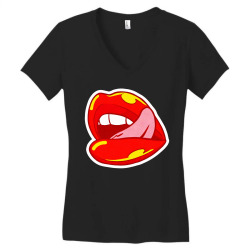 lips Women's V-Neck T-Shirt | Artistshot