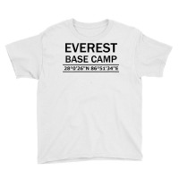 Womens Mt Everest Base Camp Coordinates Tshirt V Neck T Shirt Youth Tee | Artistshot