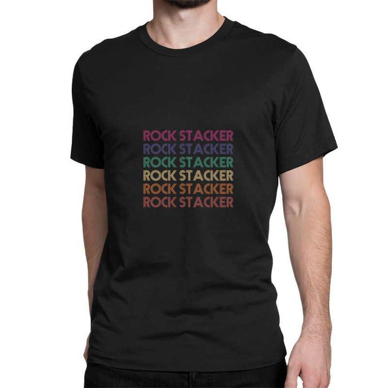 Rock Stacker 1 Classic T-shirt by RebekahShinn | Artistshot