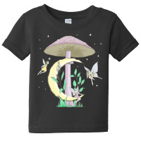 Fairycore Aesthetic Fairy Core Grunge Mushroom Moon Fairies T Shirt Baby Tee | Artistshot