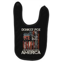 Biden Donkey Pox The Disease Destroying America Back Baby Bibs | Artistshot