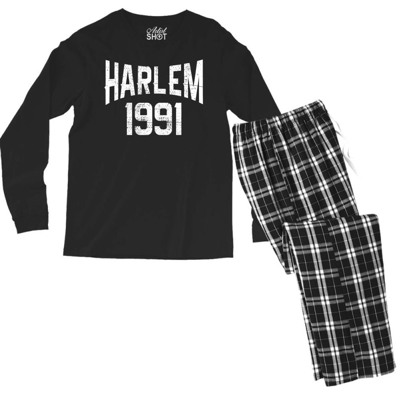 Harlem 1991 T Shirt Men's Long Sleeve Pajama Set | Artistshot