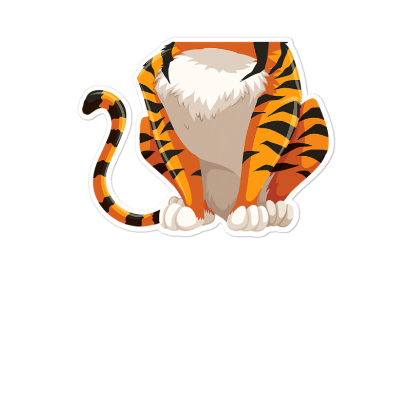 Headless Tiger Lazy Diy Halloween Costume Funny Animal Body T Shirt Sticker | Artistshot