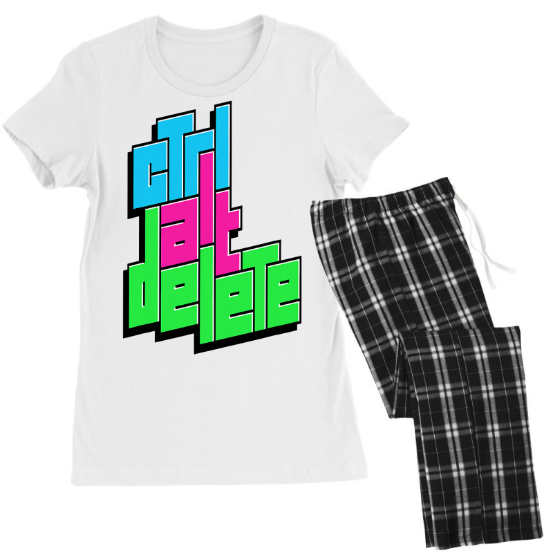 Funny Pc Nerd Ctrl Alt Del Tee   Control Alt Delete T Shirt Women's Pajamas Set by WZ90 | Artistshot