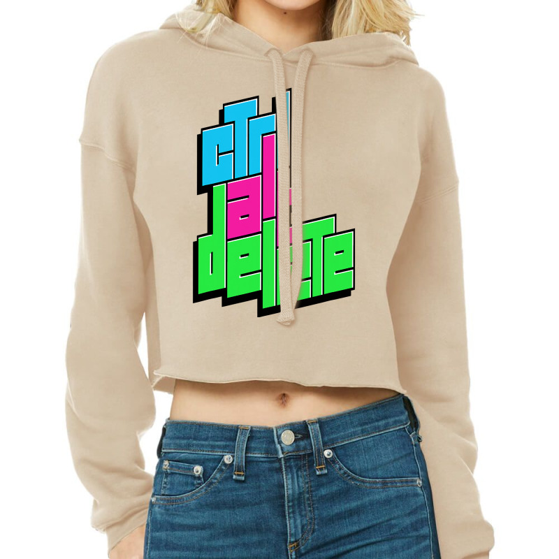 Funny Pc Nerd Ctrl Alt Del Tee   Control Alt Delete T Shirt Cropped Hoodie by WZ90 | Artistshot