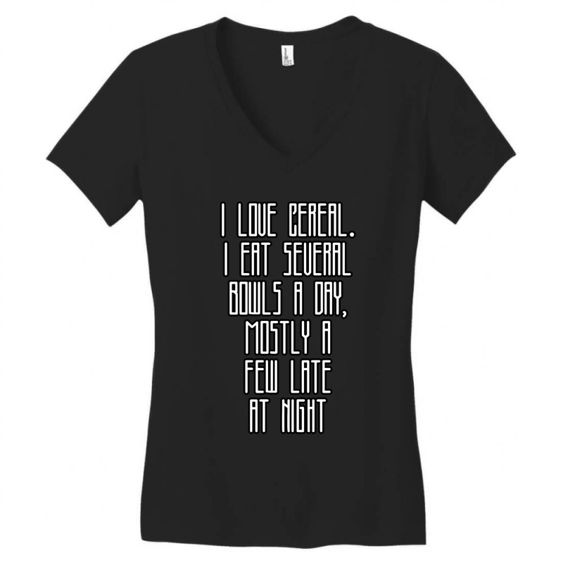 I Love Cereal Top Paul Dano Art 2022 Women's V-Neck T-Shirt by GREGORYBASKERVILLE | Artistshot