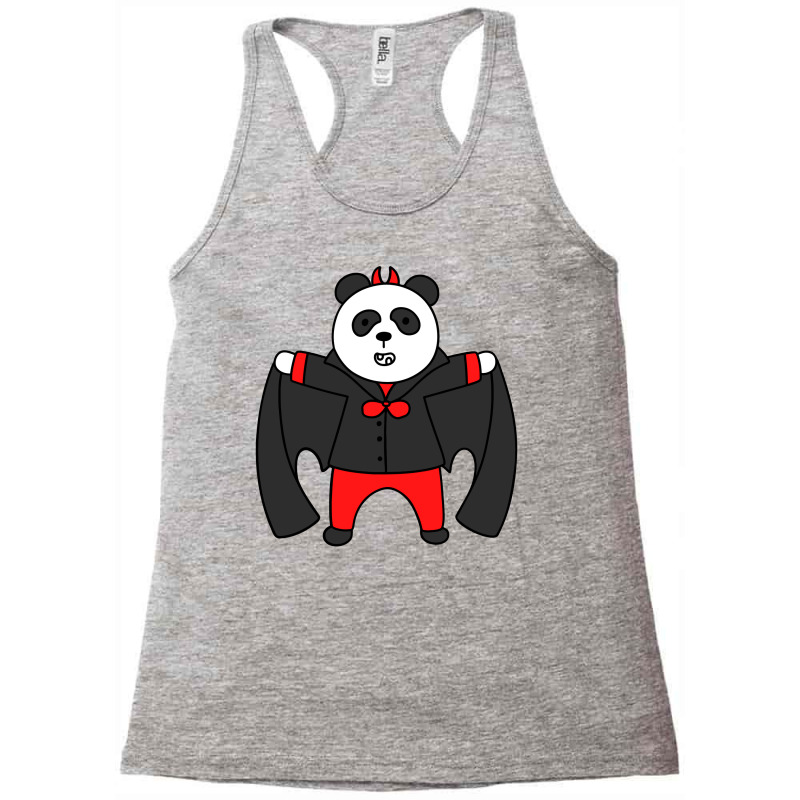 Dracula Panda For Halloween Costume Racerback Tank by AwesomeGift | Artistshot