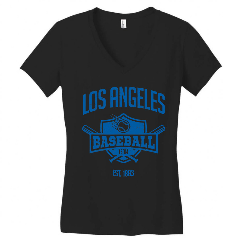 Distressed Retro Baseball Look Party Tailgate Fan Gift Women's V-Neck T-Shirt by home12 | Artistshot