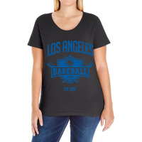 Distressed Retro Baseball Look Party Tailgate Fan Gift Ladies Curvy T-shirt | Artistshot