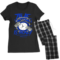 Racer Blue 5s  To Match Time Is Money Shoes 5 Racer Blue Women's Pajamas Set | Artistshot