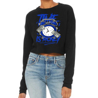 Racer Blue 5s  To Match Time Is Money Shoes 5 Racer Blue Cropped Sweater | Artistshot