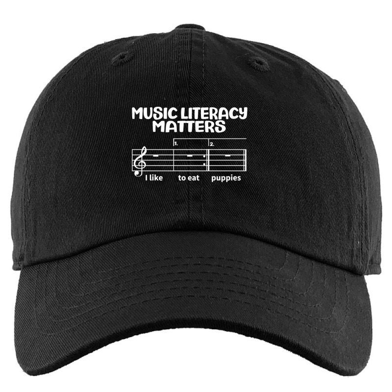 Music Literacy Matters I Like To Eat Puppies  (1) Kids Cap by cm-arts | Artistshot