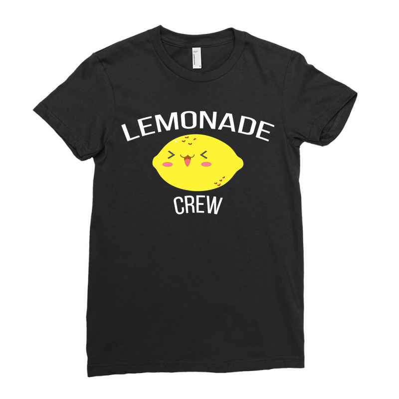 Lemonade Crew Funny Kids Lemonade Stand Ladies Fitted T-Shirt by home12 | Artistshot