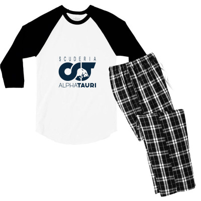 Alphatauri F1 Team Men's 3/4 Sleeve Pajama Set Designed By Hannah