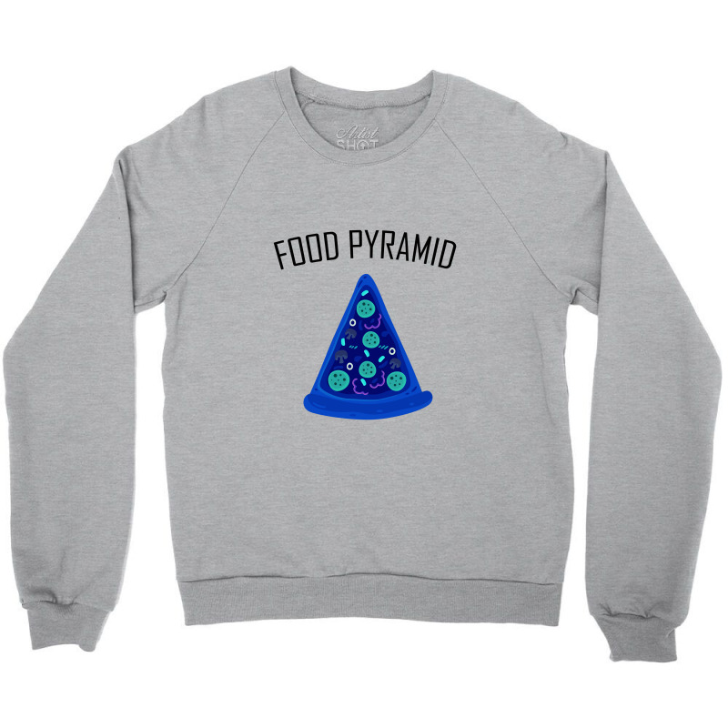 Pizza Unisex Shirt Pyramid Yummy Food Vegetable Crewneck Sweatshirt | Artistshot